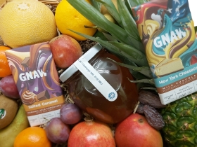 Honey Haven: Fruit, Chocolate, & Giant Honey Fruit Basket